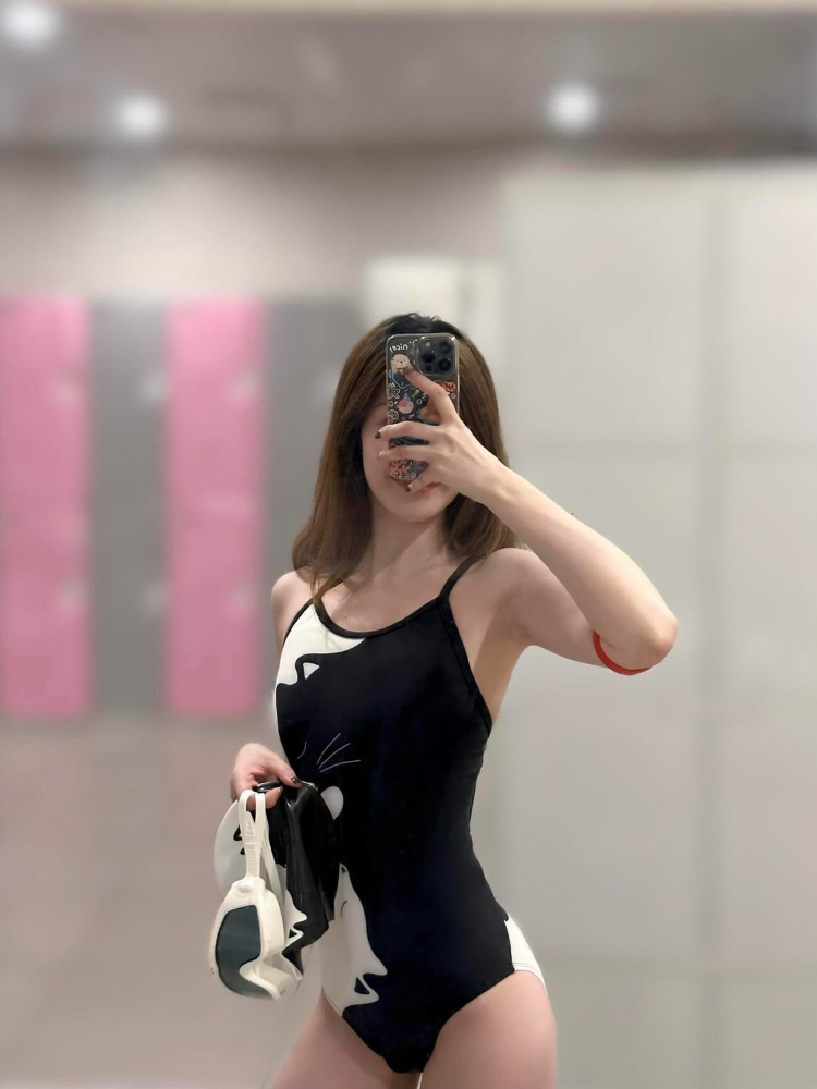 Aquatic Sports Swimming - Maiô Feminino Estampado com Animais, Preto