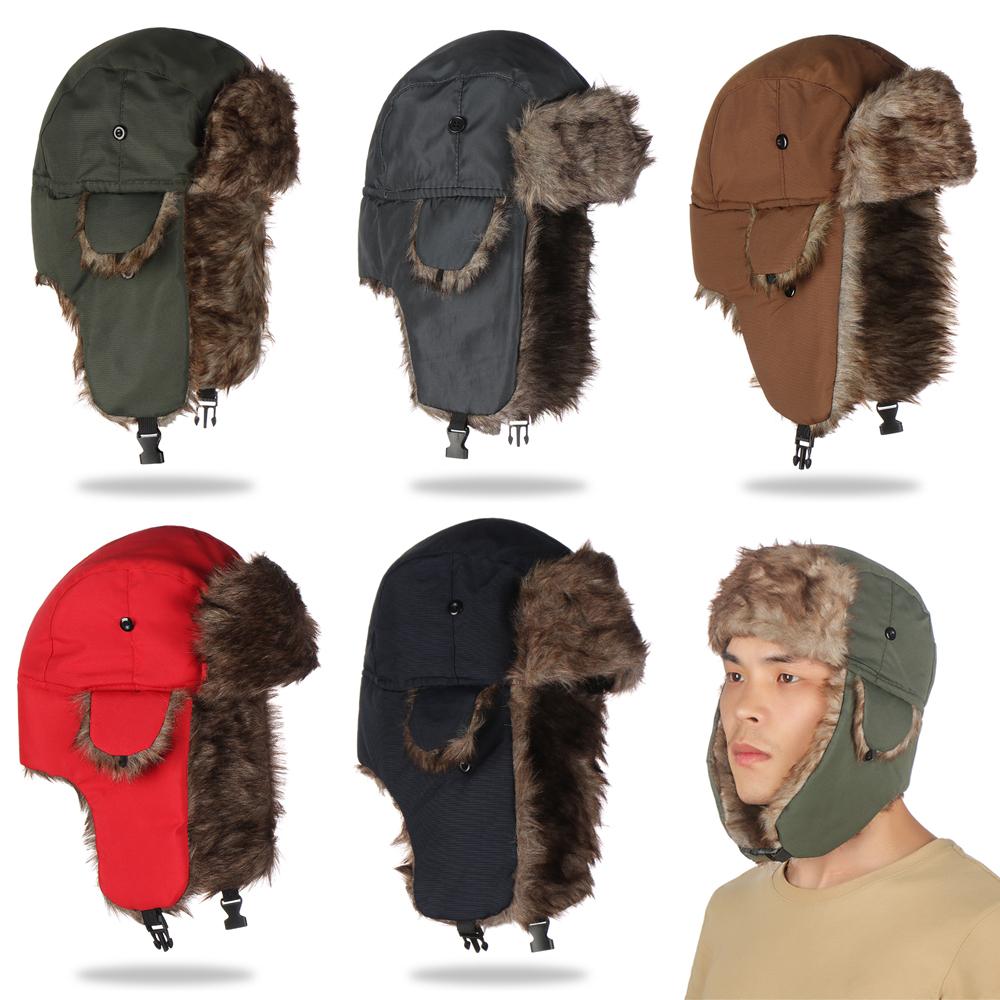 Aquatic Sports Hat - Inverno masculino trapper aviador soldado earflap